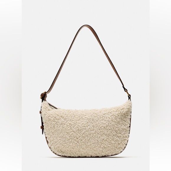 Zara fleece shoulder bag - Picture 2 of 6
